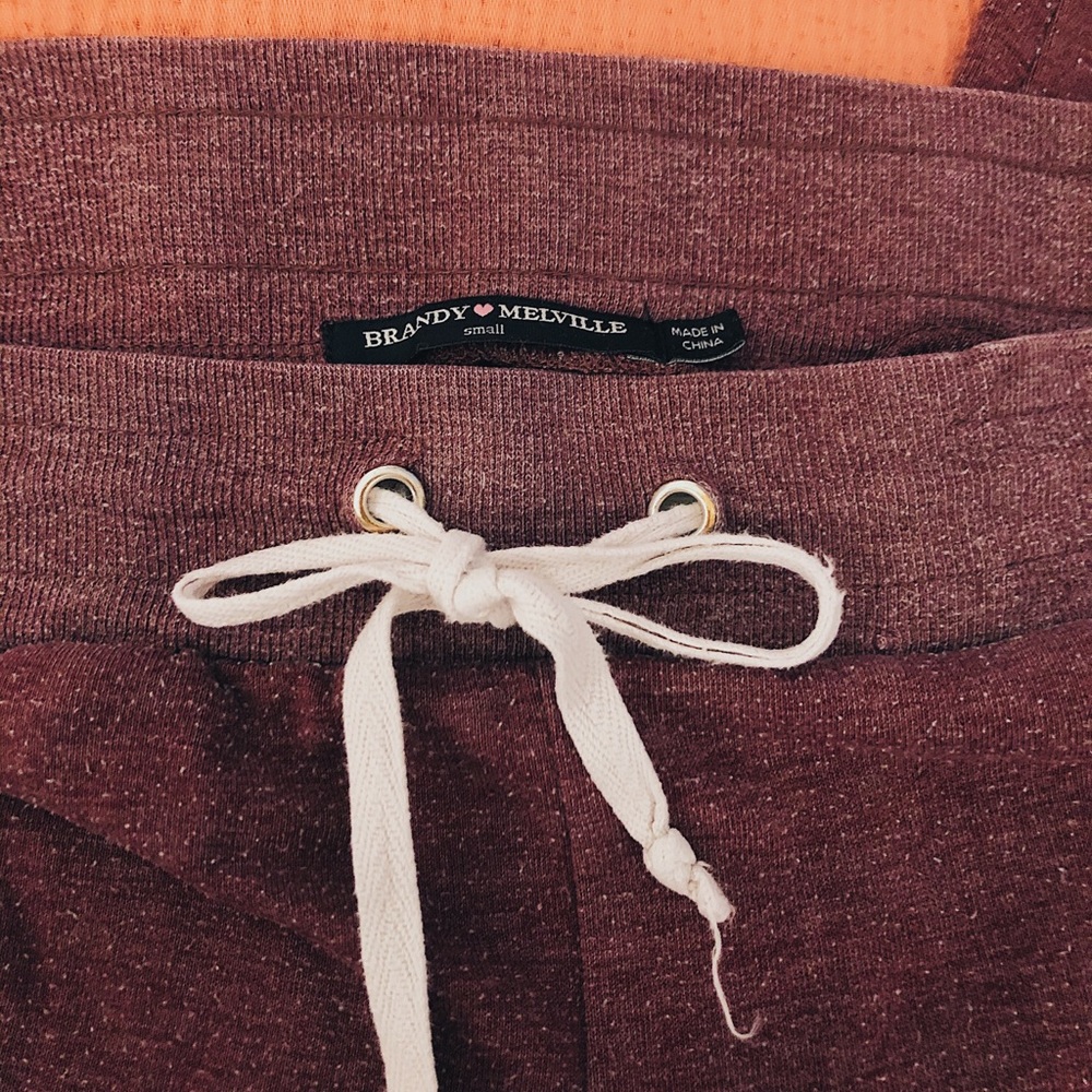 Brandy melville marroon sweats!